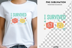 I Survived Days of School PNG | Teacher Countdown Clipart Product Image 2