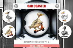 Car Coaster Sarcastic Skelegoose Product Image 1