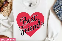 Best Friends PNG, Friendship Sublimation PNG Product Image 1