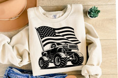 USA Truck Svg Design | Svg Cut Files | Shirt Svg Product Image 2