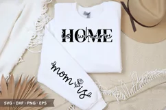 Home is Where SVG - Mother's Day Sleeve T shirt Design Product Image 1