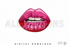 XOXO Sublimation PNG, Valentine's love quotes Sublimation Product Image 1