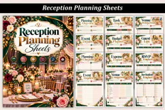 Reception Planning Sheets Product Image 1