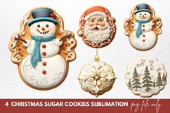 Christmas Sugar Cookie Clipart Sublimation Product Image 1