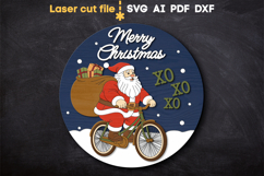 Christmas Santa SVG laser cut files for Glowforge Product Image 1