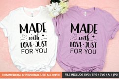 Made With Love Just For You Svg Design Product Image 1