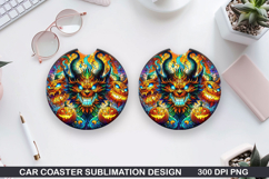 Mythical Car Coaster Sublimation| Mythical Coaster PNG Product Image 1