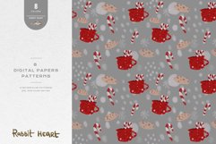 Christmas Patterns Santa Winter Print Digital Paper JPEG Product Image 1