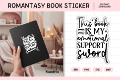 Printable Magic and Fantasy Book Lover Sticker | Sword Product Image 1