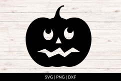 Scared Jack O Lantern Pumpkin SVG Product Image 1