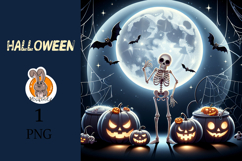 skeleton , halloween, pumpkin Product Image 1