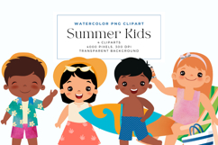Cute Kids Summer Clipart Product Image 1