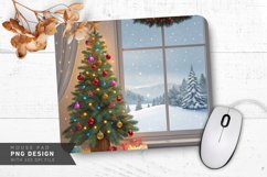 Christmas Cheer with Winter Wonderland Mouse Pad PNG Design Product Image 1