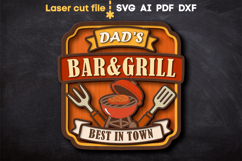Dad&#039;s Grill SVG laser cut files for Glowforge Product Image 1