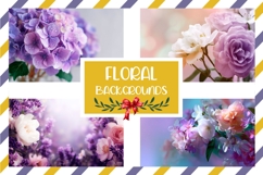 Purple Hydrangea Background, Roses Background Designs Product Image 1