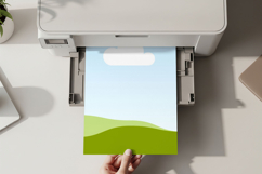 Printer A4 paper mockup Product Image 2