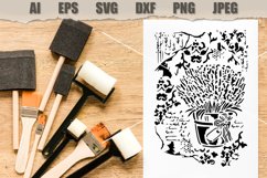 Stencil Lavande SVG Product Image 2