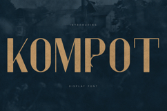 Komrot Elegant Vintage Display Serif Font Product Image 1