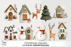 Christmas cliparts - 10 Variations Product Image 1