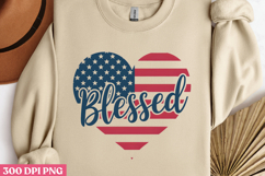 Blessed PNG, Memorial Day Sublimation PNG Product Image 2