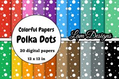 hand-drawn polka dots digital papers Product Image 1