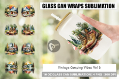 Glass Can Vintage Camping Vibes Product Image 1