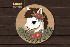 Pony SVG laser cut file for Glowforge Product Image 1
