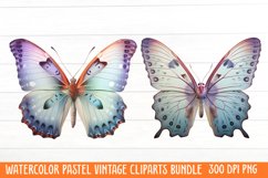 Watercolor Pastel Vintage Clipart Product Image 1