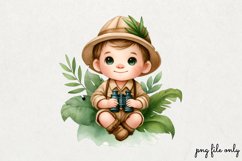 Cute Jungle Animals Tropical Clipart PNG Product Image 1