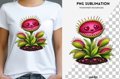 Kawaii Venus Flytrap PNG | Cute Creepy Carnivorous Plant Product Image 1
