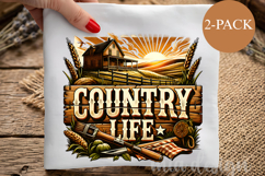 Country Life PNG, Vintage Farmhouse Sublimation Design Product Image 3