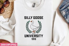 SILLY GOOSE UNIVERSITY PNG, Funny Goose Sublimation PNG Product Image 2