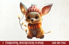 Christmas Reindeer Sublimation Clipart PNG Product Image 1