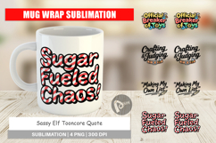 Sassy Elf Quote Mug Wrap Product Image 1