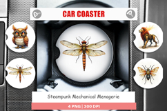 Steampunk Menagerie Car Coaster Product Image 1