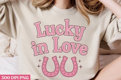 Lucky in Love PNG, Western Valentine Sublimation PNG Product Image 2