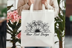 Flower Monogram Svg, Flower Svg Product Image 4