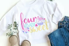 Four Ever Sweet Svg, 4th Birthday Svg, 4 year old Birthday. Product Image 2