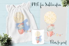 Cute Crocodile sublimation. Design for printing. Product Image 1