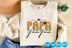 Papa Father's day retro SVG Design Product Image 2