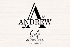 Golf Monogram SVG Bundle 26 Letters Product Image 1