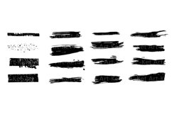 Set of abstract stains, texture brush strokes. Product Image 1