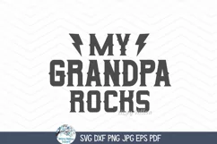 My Grandpa Rocks SVG | Grandfather's Day Tribute Art Product Image 3