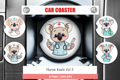 Car Coaster Nurse Koala Product Image 1