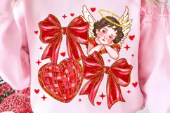 Valentine PNG, Red Heart Coquette Design, Valentines day png Product Image 2