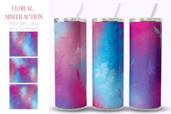 Floral Abstraction Tumbler Wrap Design. 20 oz Skinny Tumbler Product Image 1