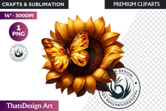 Enchanted Woodland Animal &amp; Sunflower Clipart PNG Product Image 1