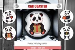 Car Coaster Gift Panda Product Image 1