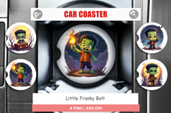 Car Coaster Halloween Franky Bolt Product Image 1