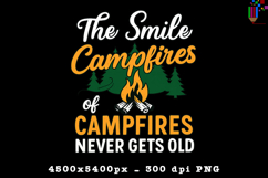 Campfire Quote PNG Camping Outdoor Adventure Design File Product Image 1